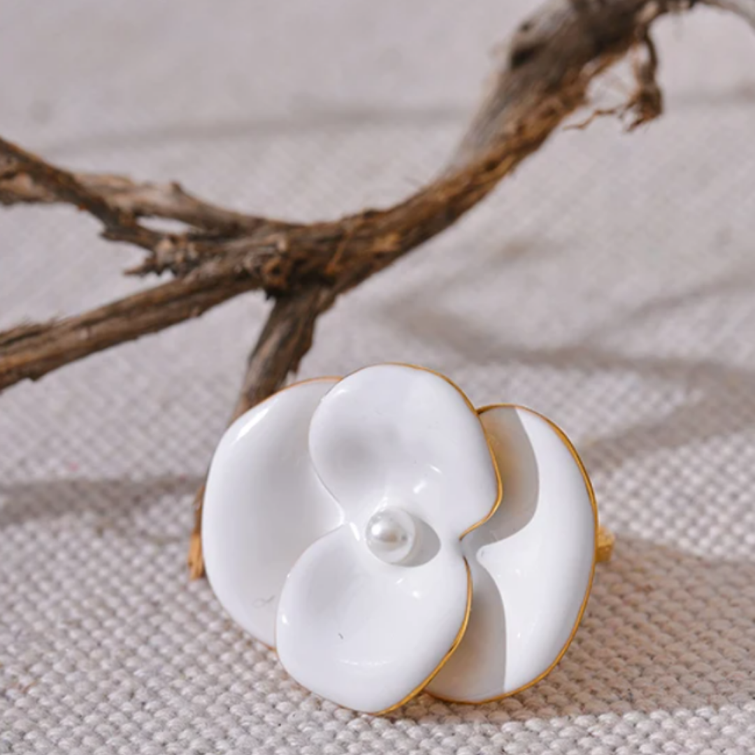 Anillo Flor Blanca