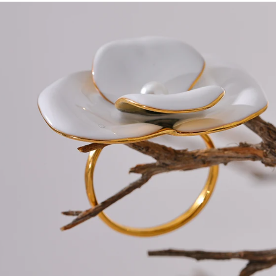 Anillo Flor Blanca
