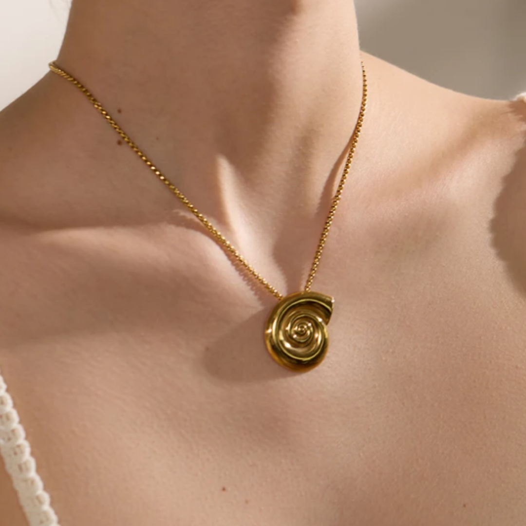 Set de Collar Caracol de concha