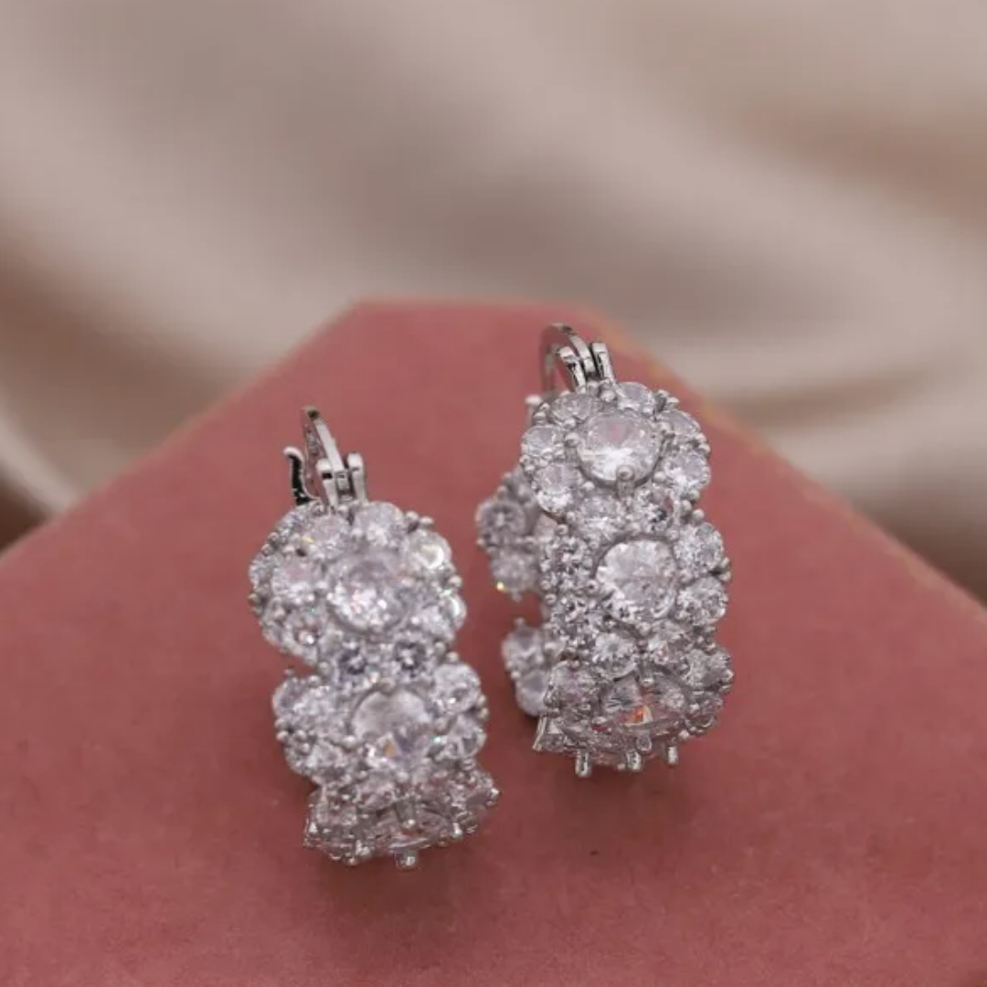 Aretes de Fiesta Plateados