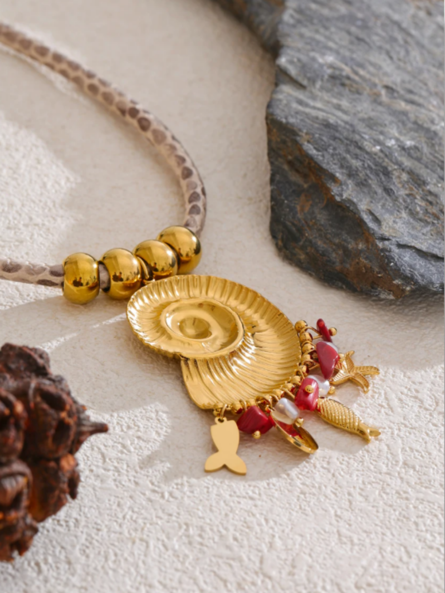Collar Caracol del Caribe