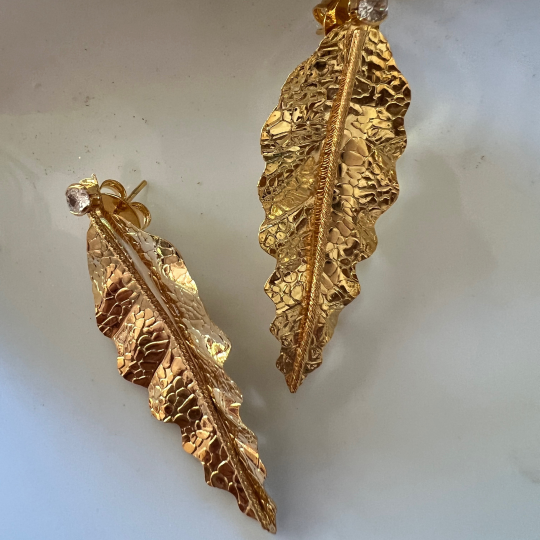 Aretes Hojas