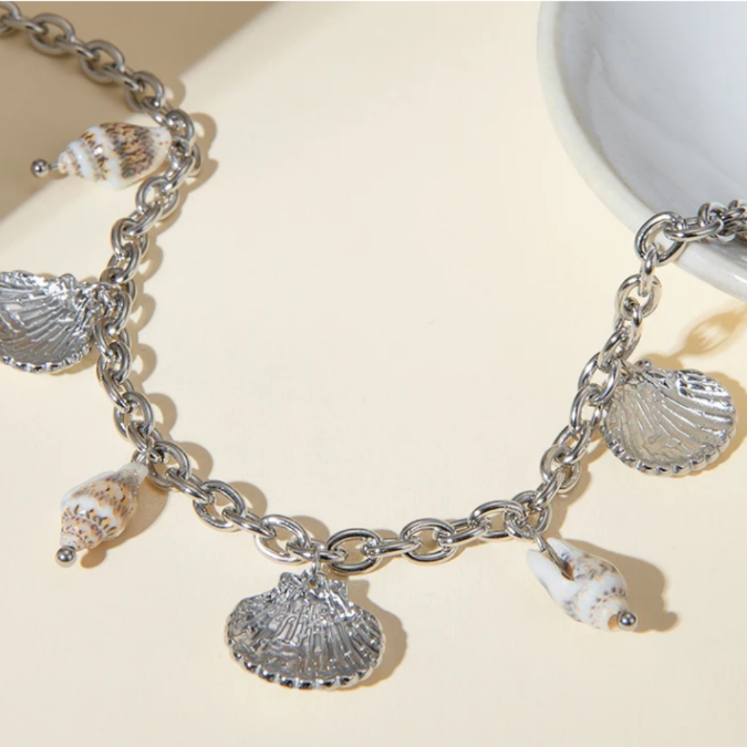 Collar tres Conchas y Caracoles
