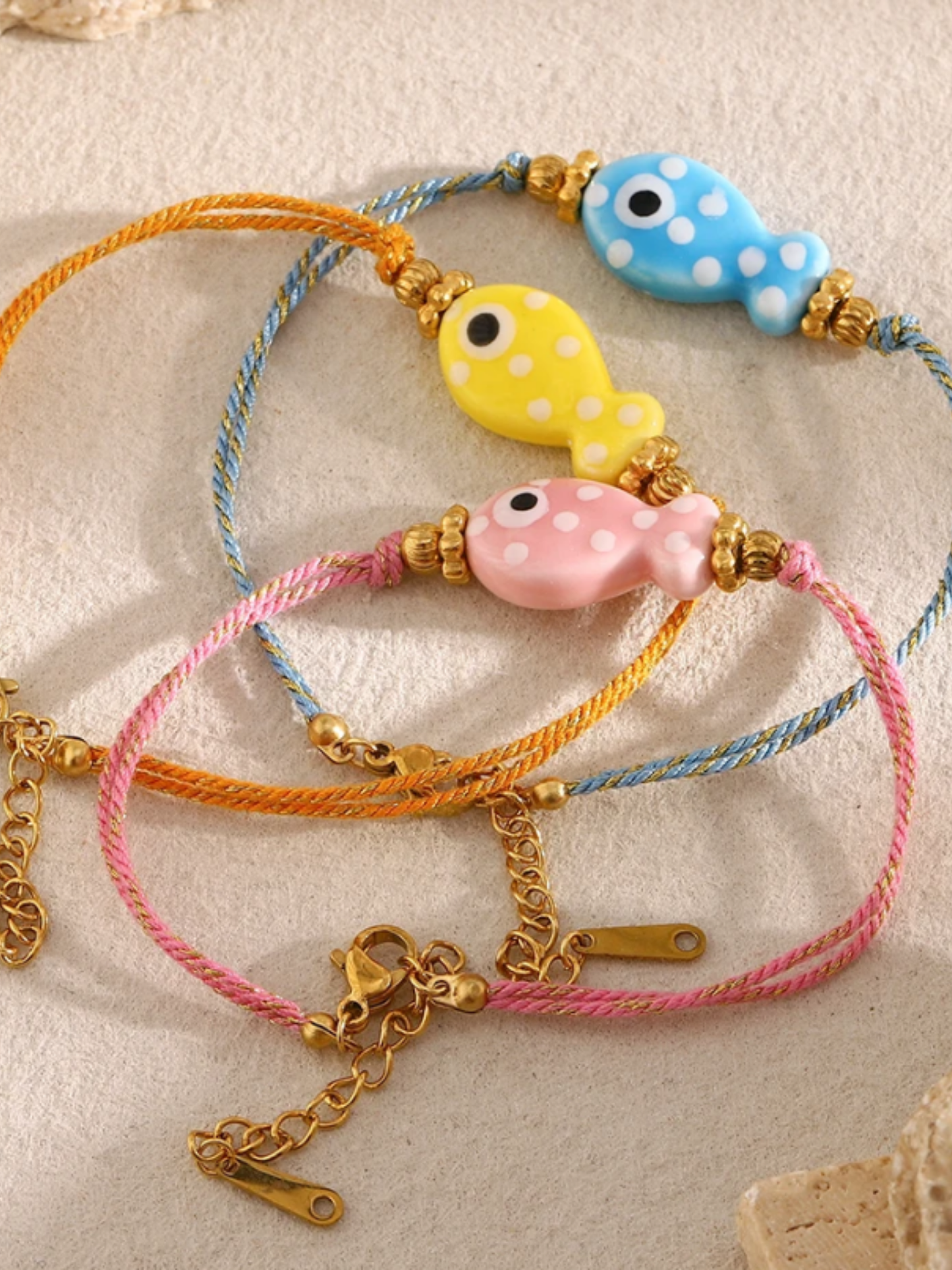Pulsera de Pez- Puulsera de Hilo y acero