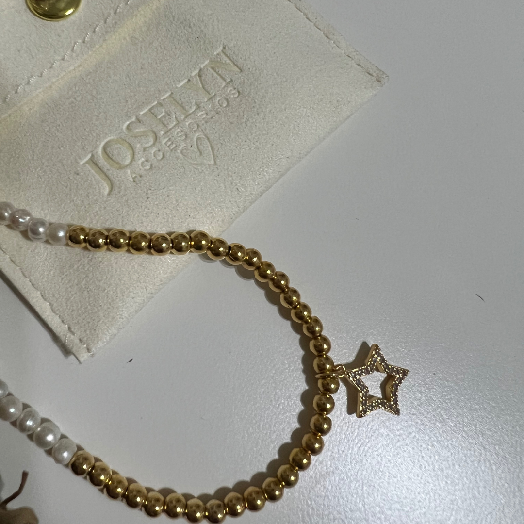 Collar Perla Dorada