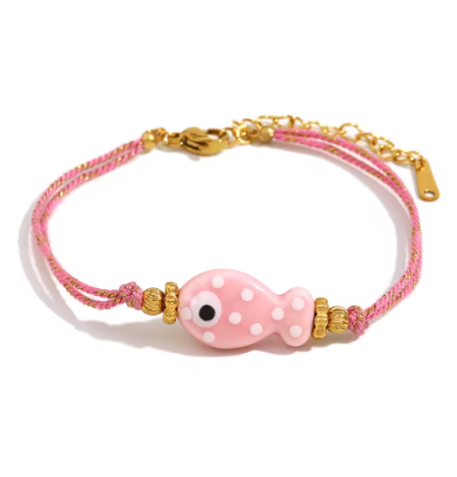 Pulsera de Pez- Puulsera de Hilo y acero