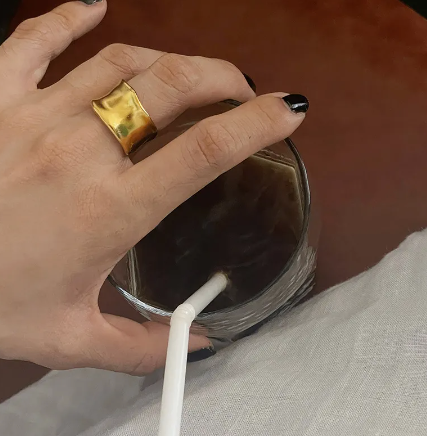 Anillo Geométrico Chato