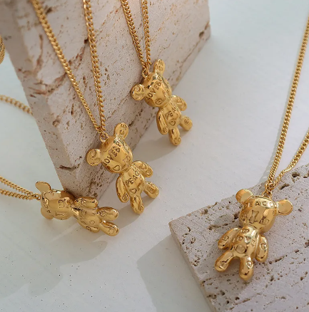 Cadena Oso con Letras