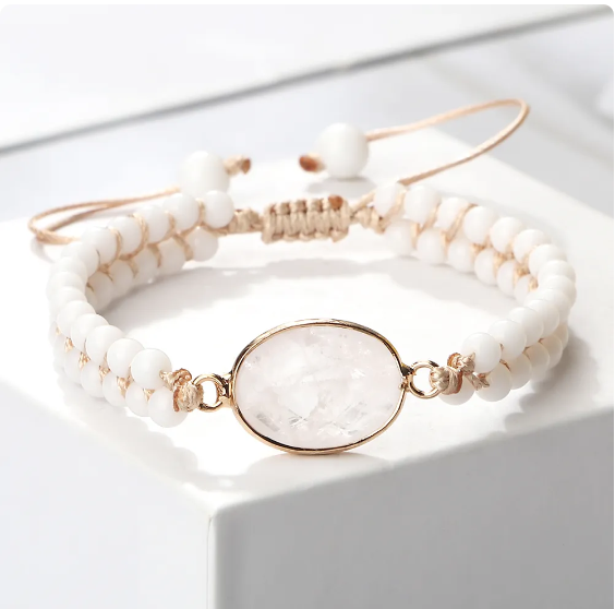 Pulsera de Piedra Blanca