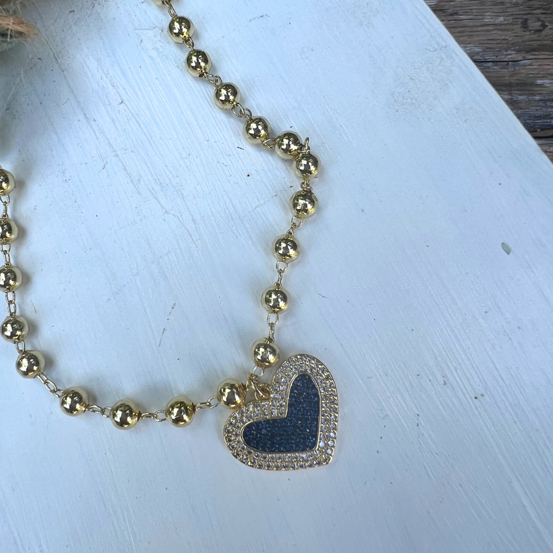 Collar Corazones