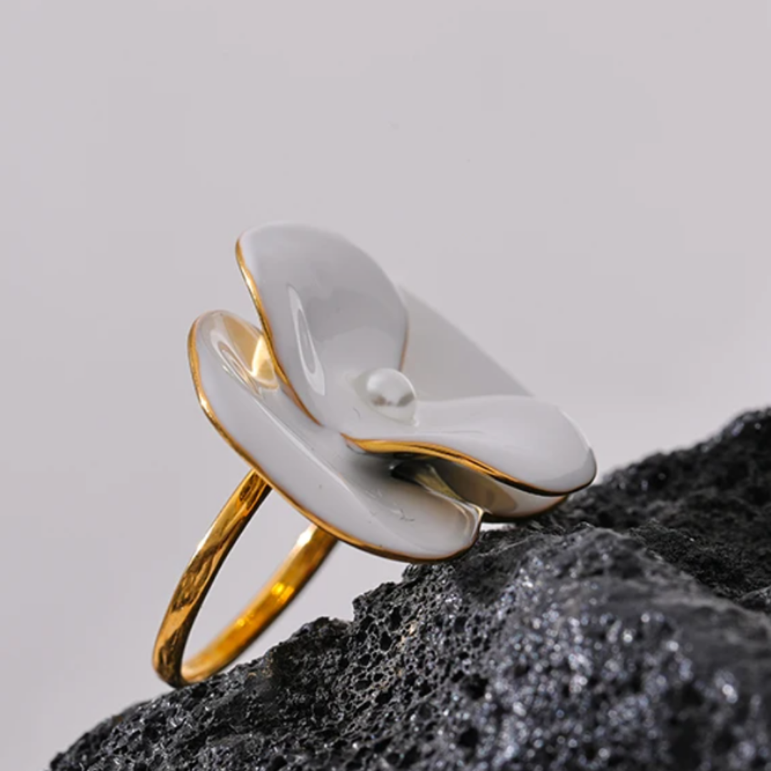 Anillo Flor Blanca