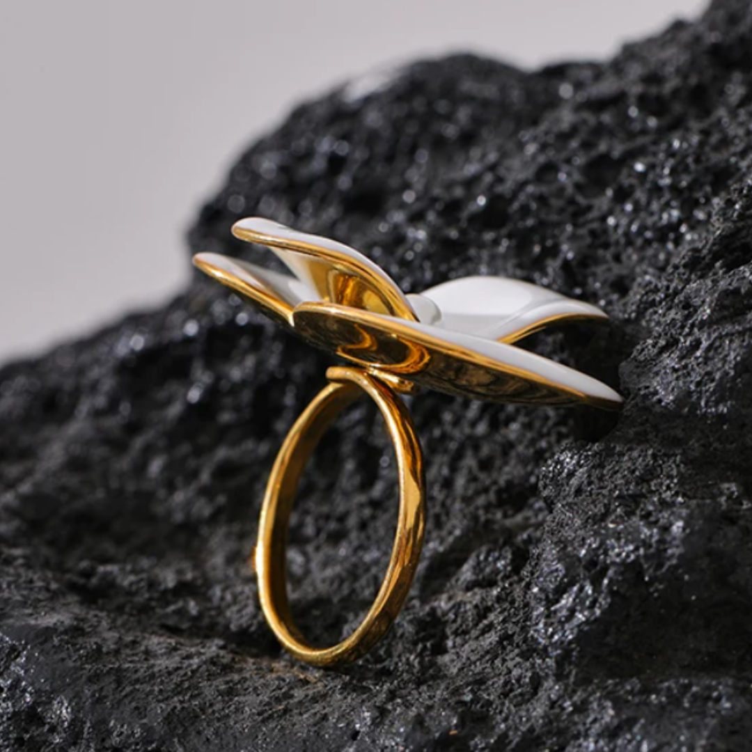 Anillo Flor Blanca