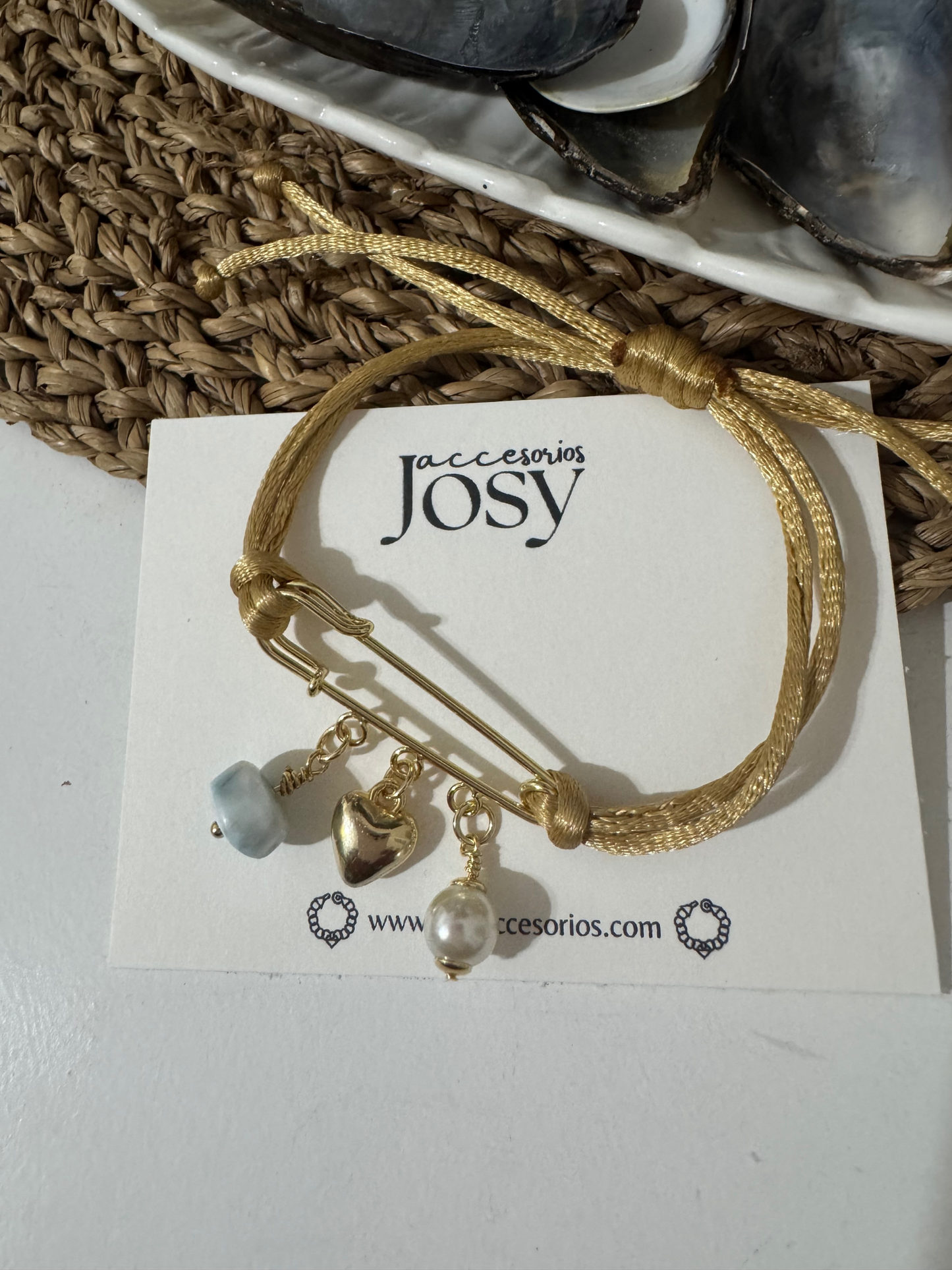 Pulsera alfiler de Hilo