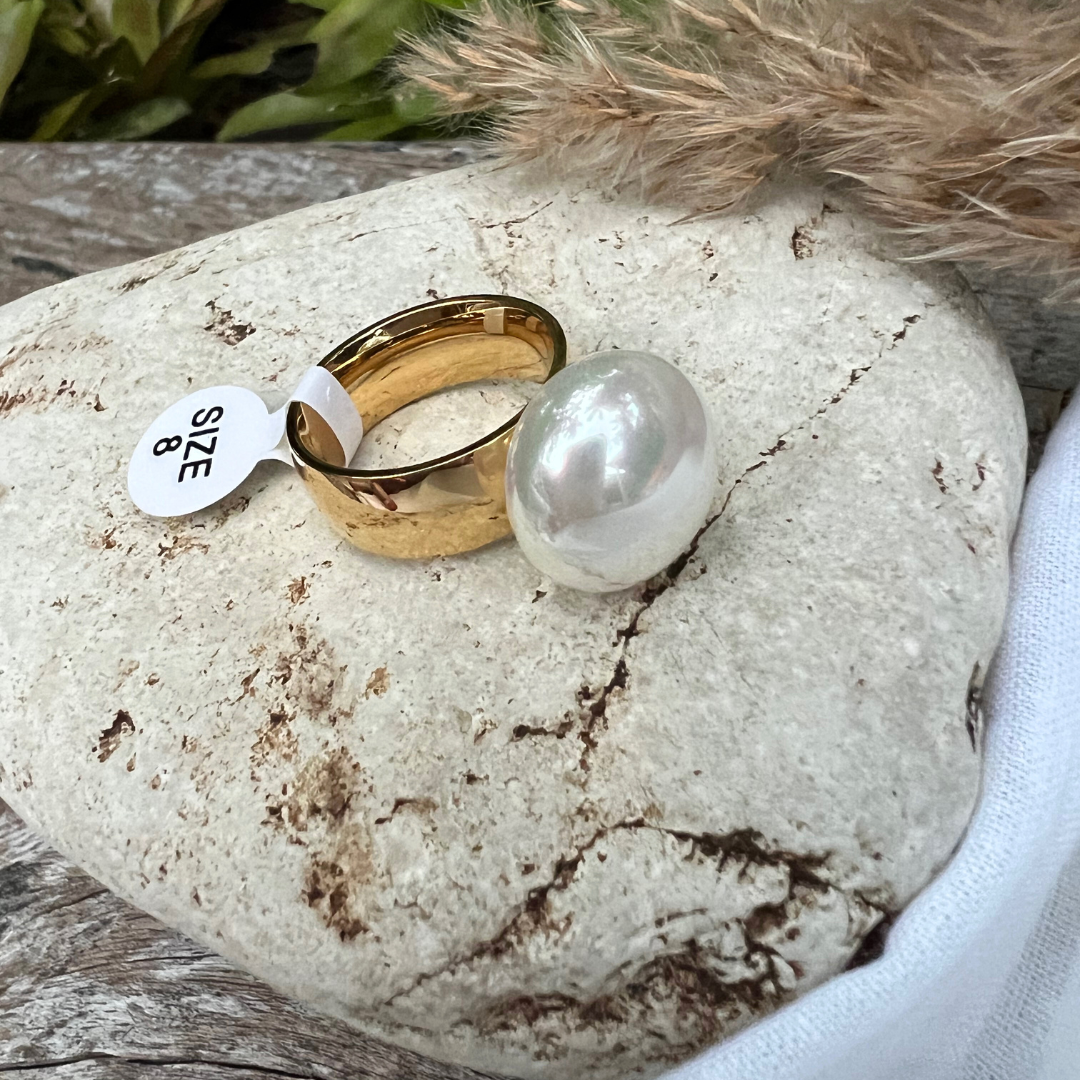 Anillo Perla Grande