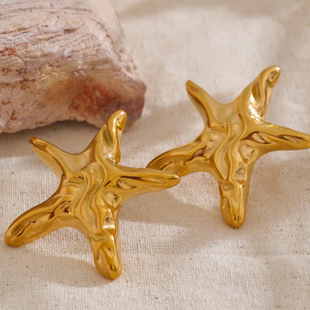 Set de Cadena y Aretes Estrella de Mar