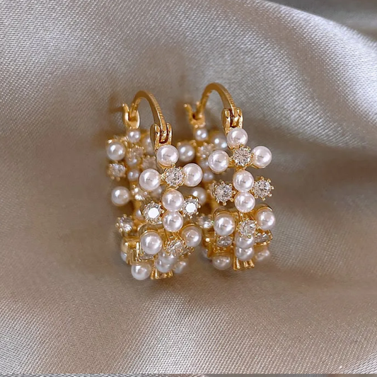 Aretes Perlados Fiestas