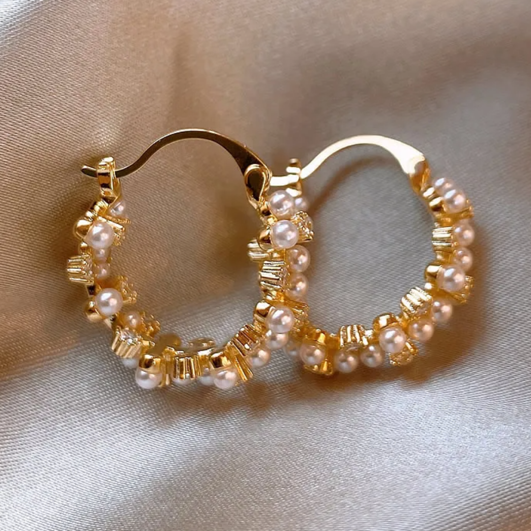 Aretes Perlados Fiestas