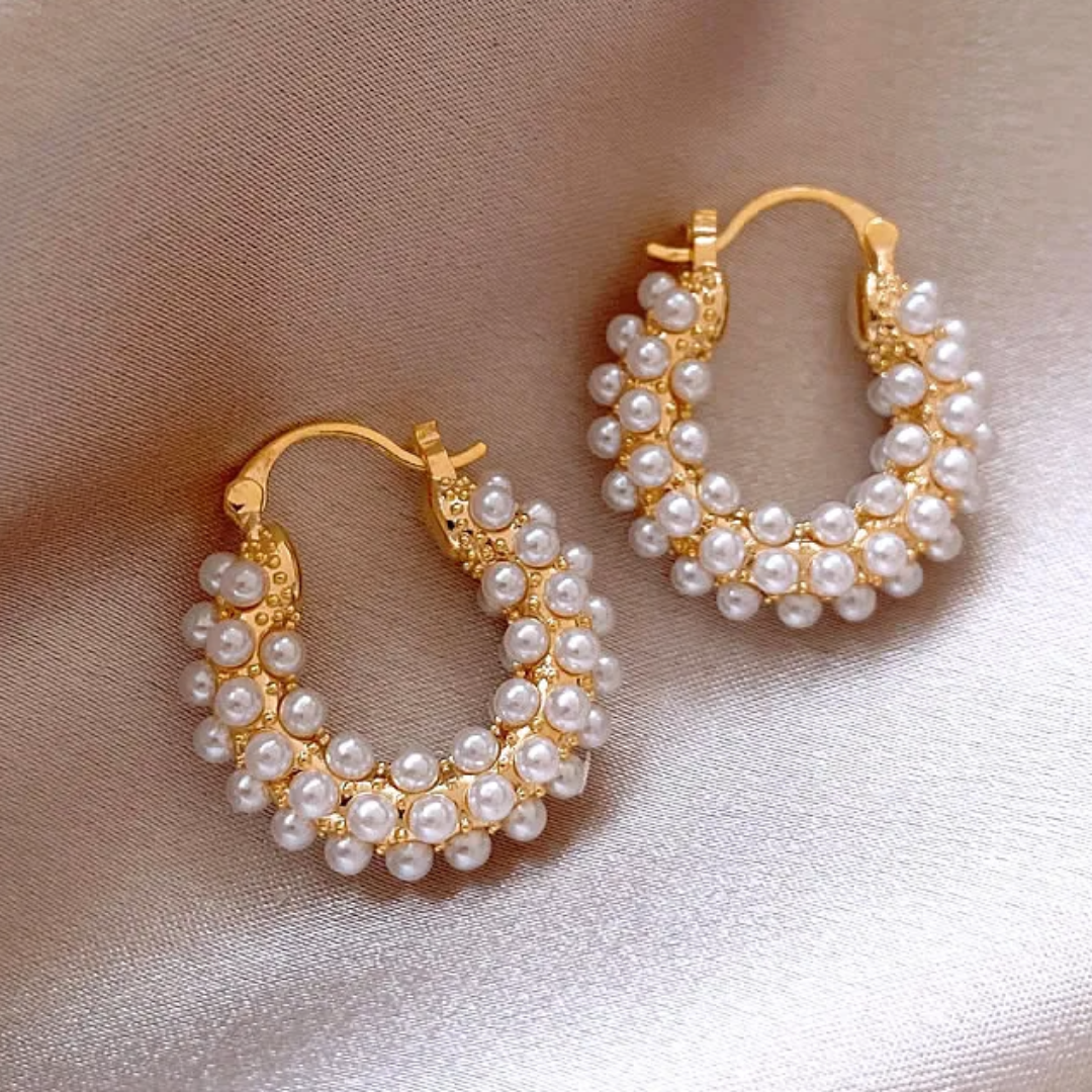 Aretes Perlados Fiestas