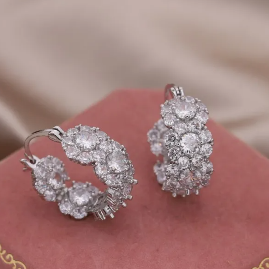 Aretes de Fiesta Plateados