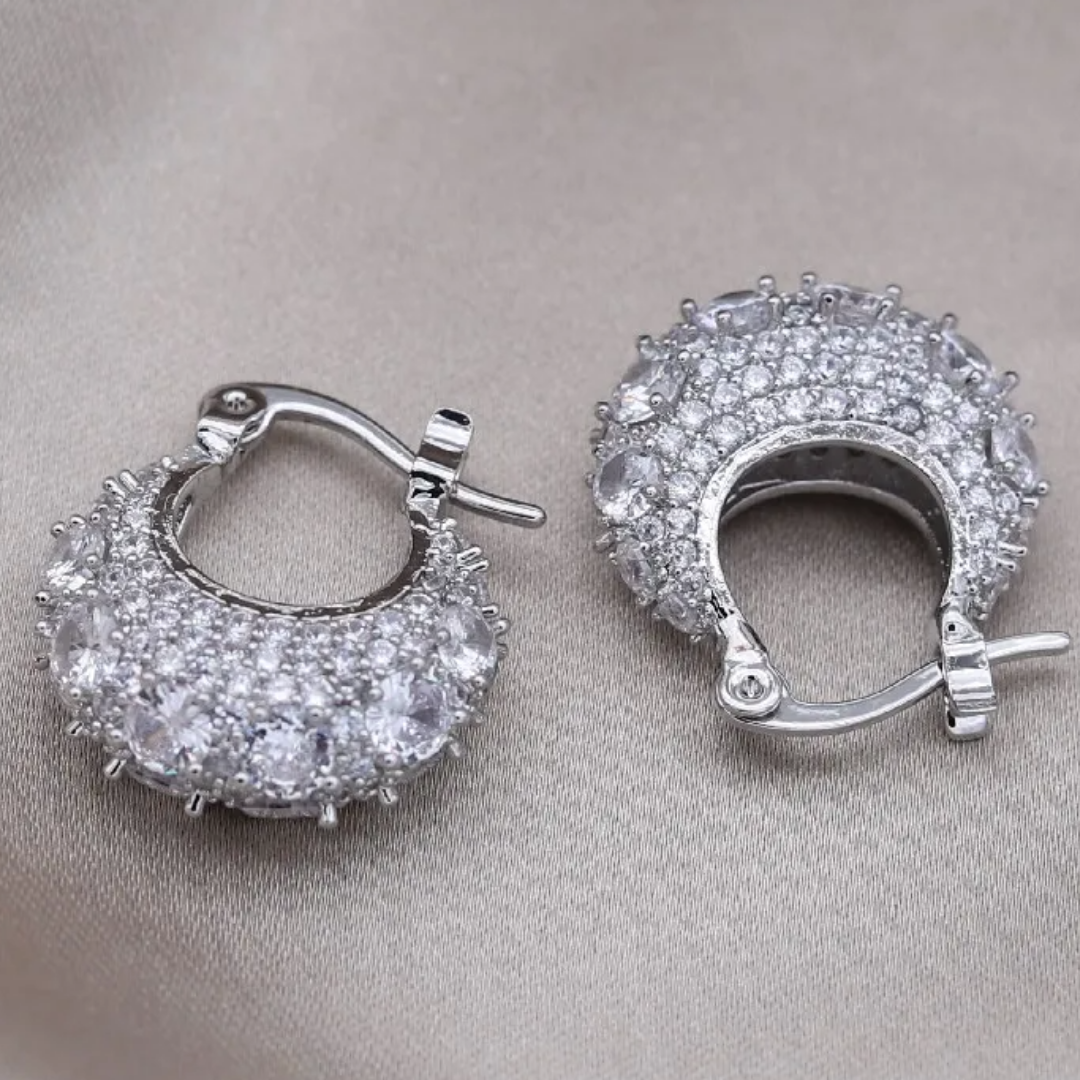 Aretes de Fiesta Plateados