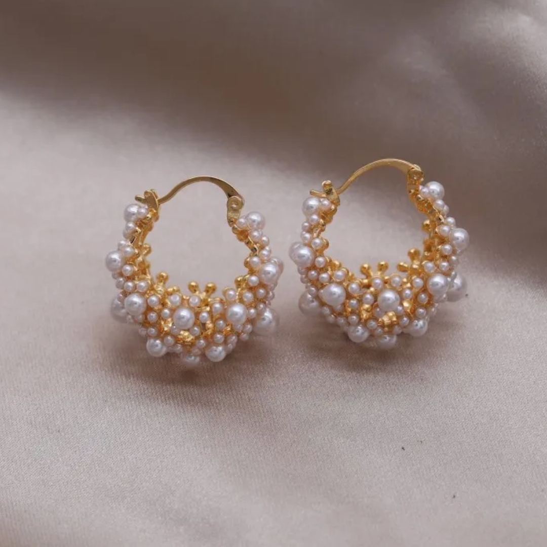 Aretes Perlados Fiestas