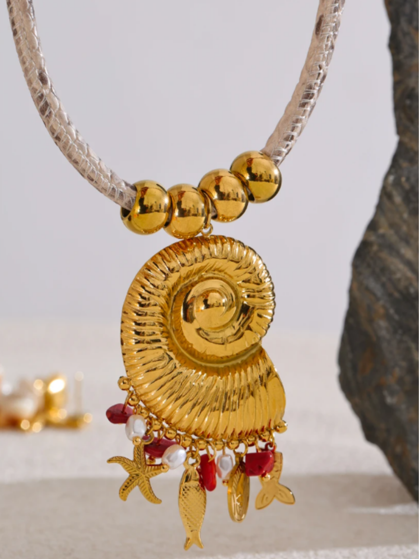 Collar Caracol del Caribe