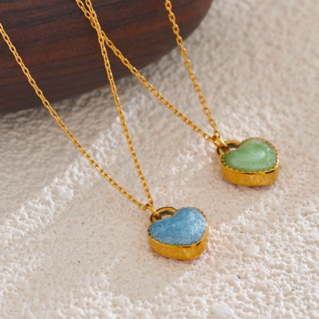 Cadena Corazones con Color