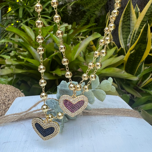 Collar Corazones