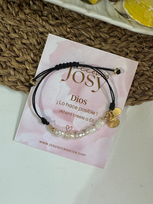Pulsera Perla & Hilo