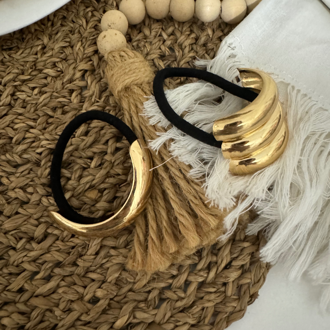 Ganchos Cabello Dorados