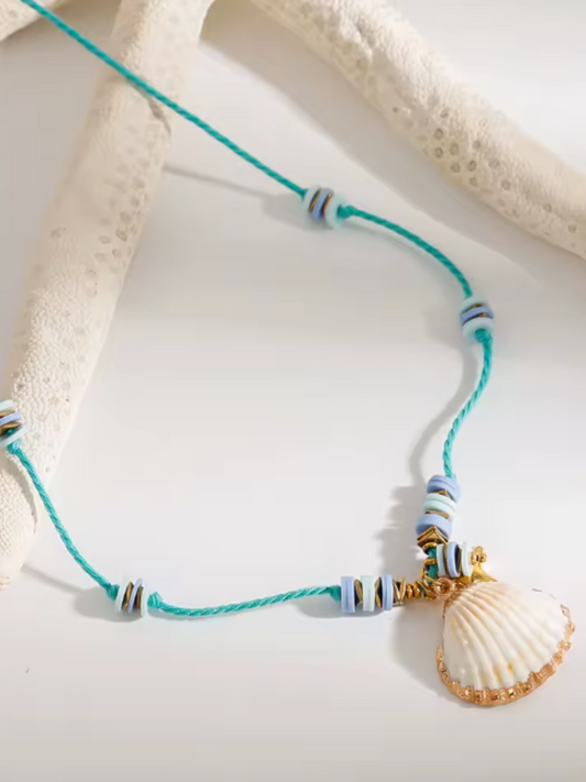 Collar de estrella de mar con concha