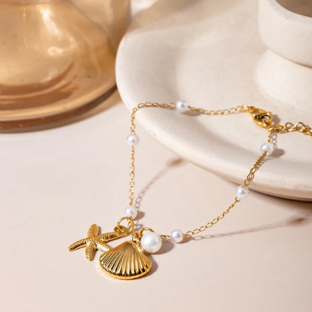 Collar Perla marina