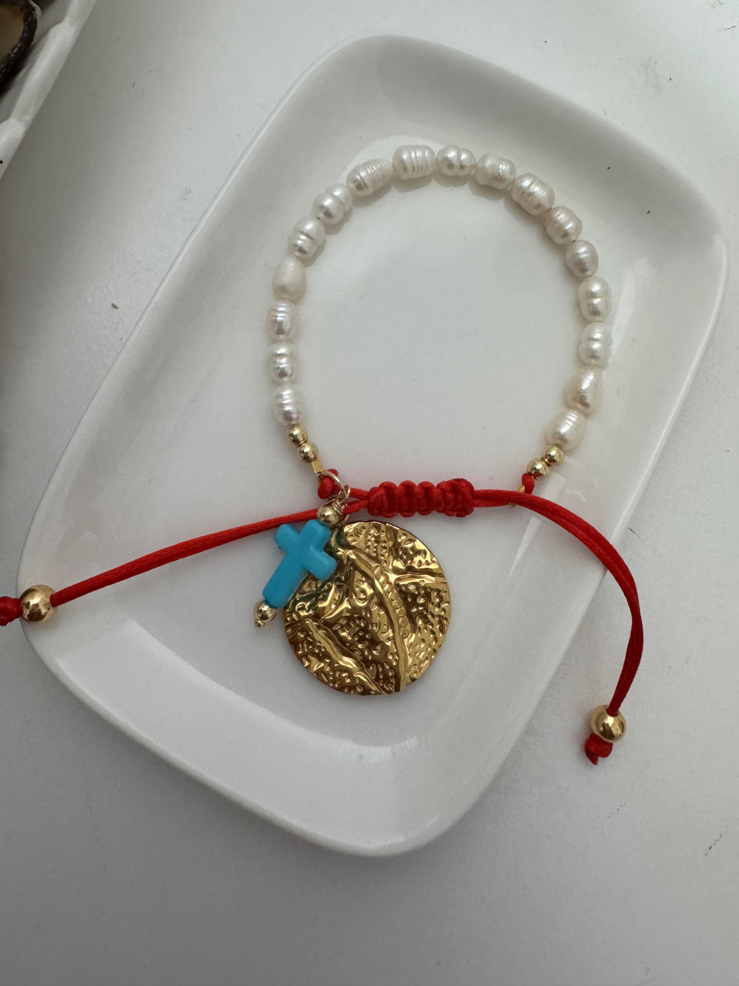 Pulsera Perla con Hilo