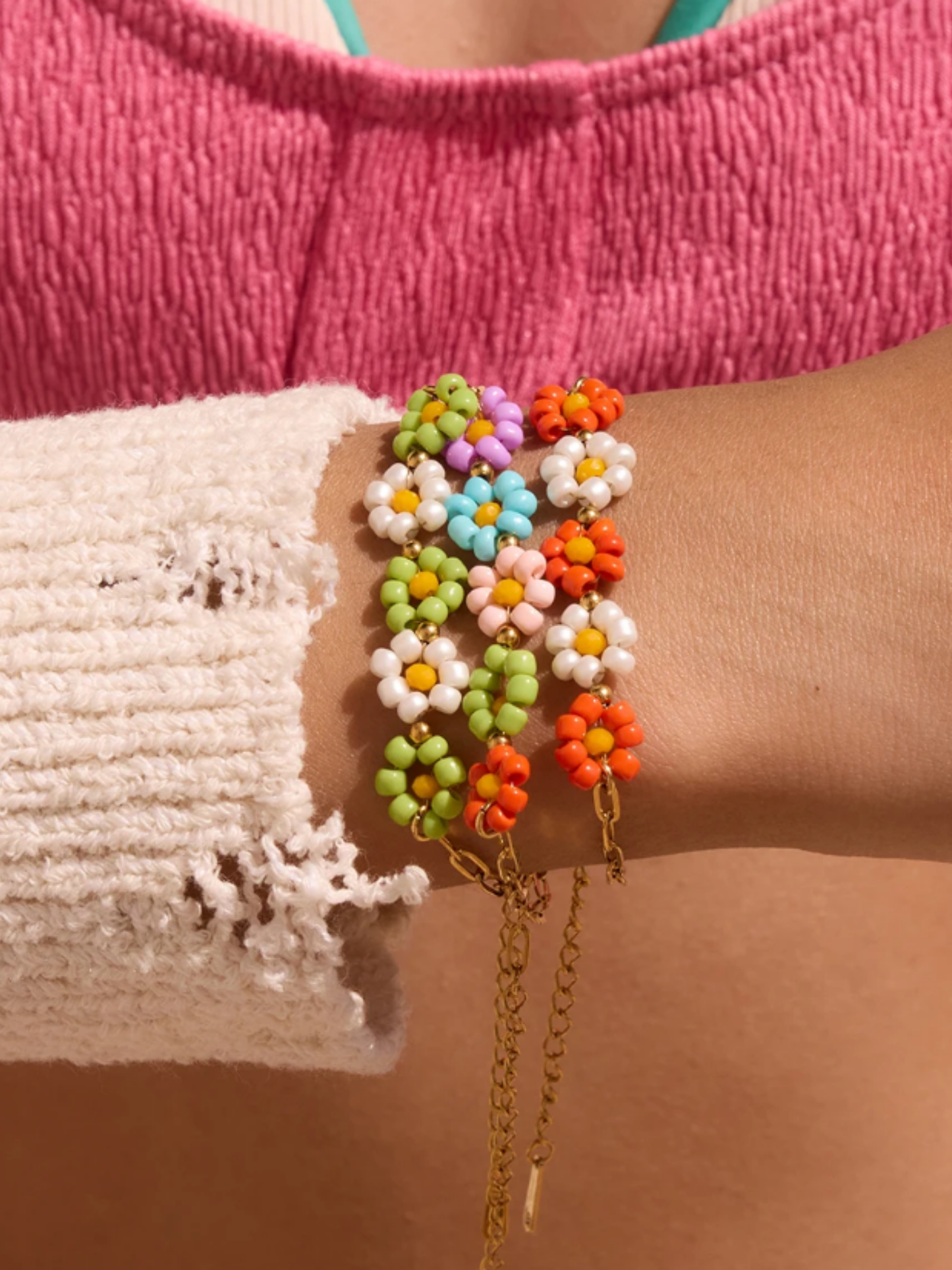 Pulsera de Flores Coloridas