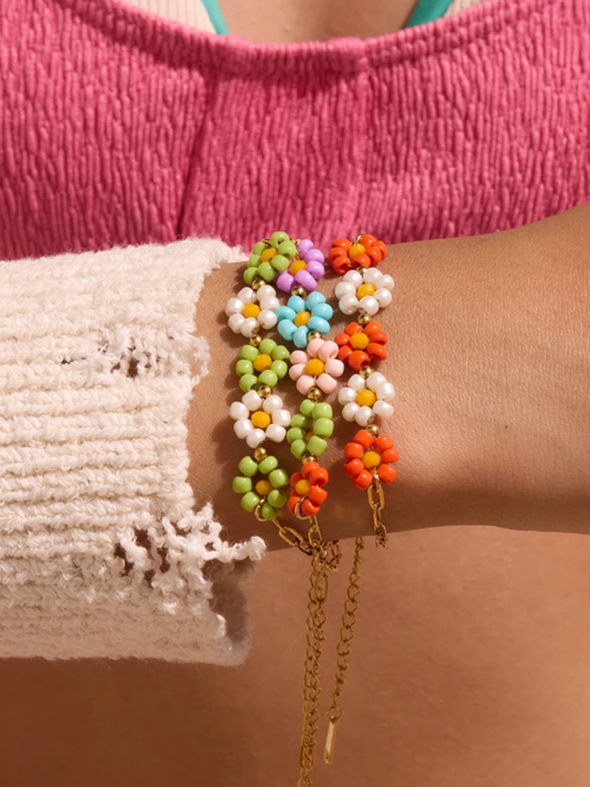 Pulsera de Flores Coloridas