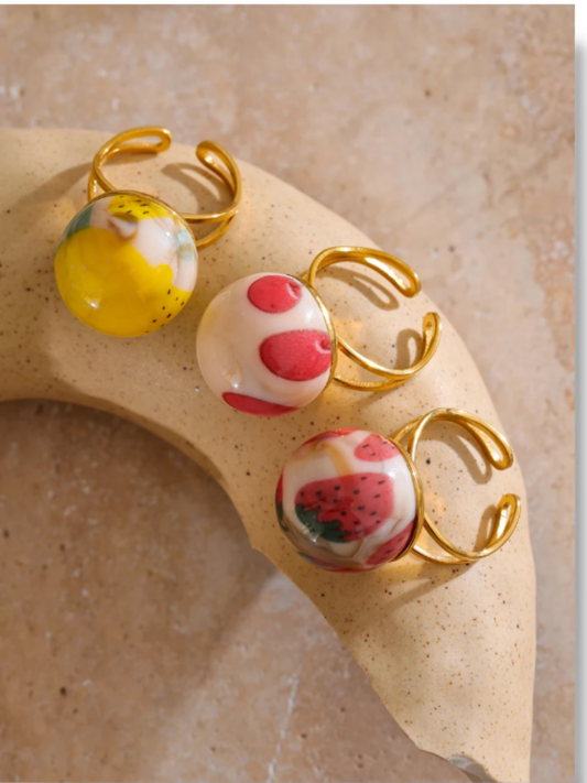 Anillo de Bola Fresa, Piña