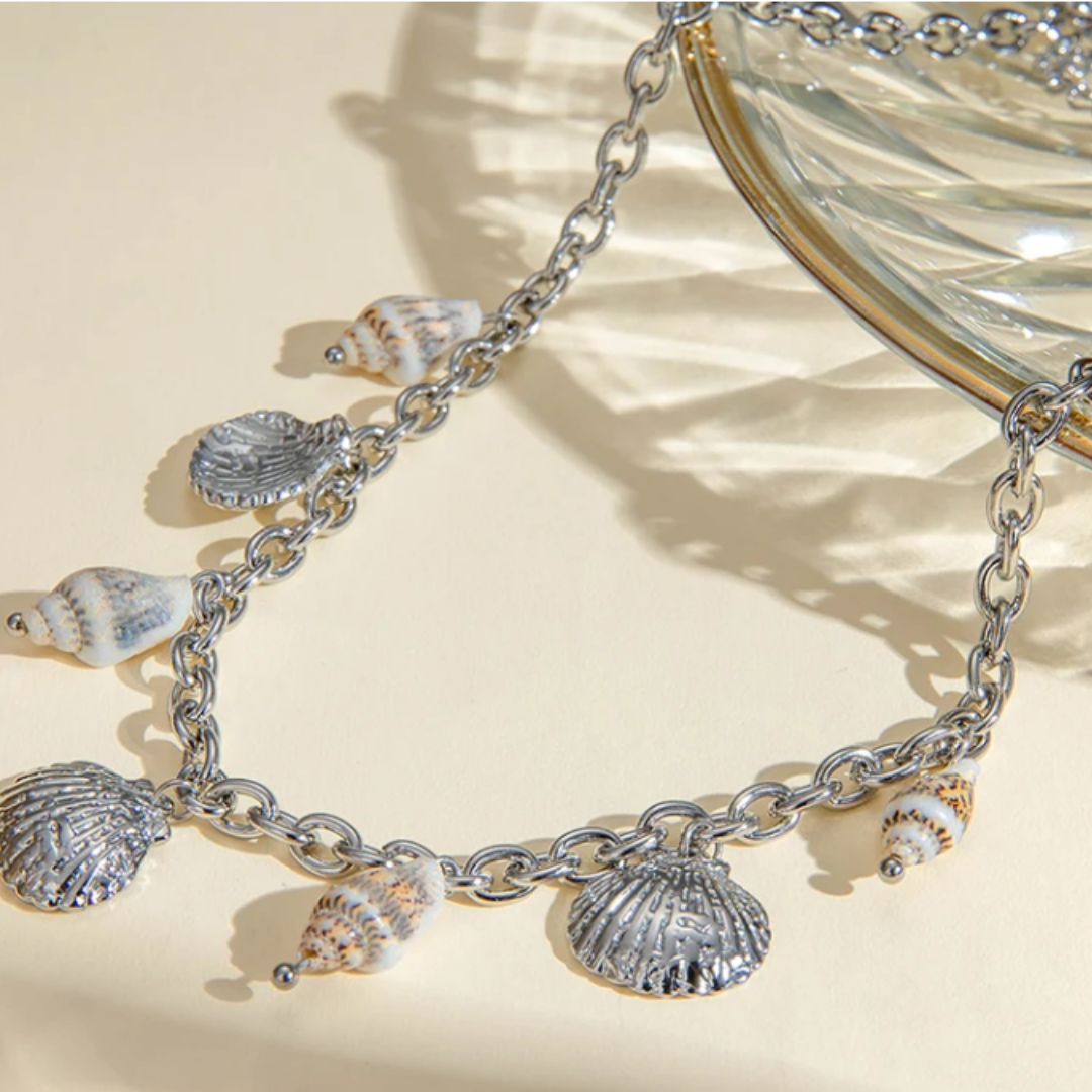 Collar tres Conchas y Caracoles