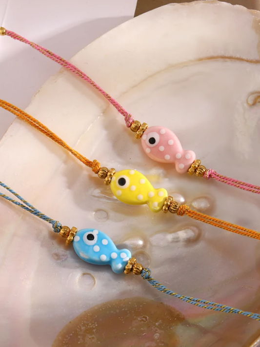 Pulsera de Pez- Puulsera de Hilo y acero