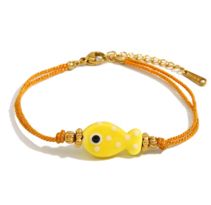 Pulsera de Pez- Puulsera de Hilo y acero