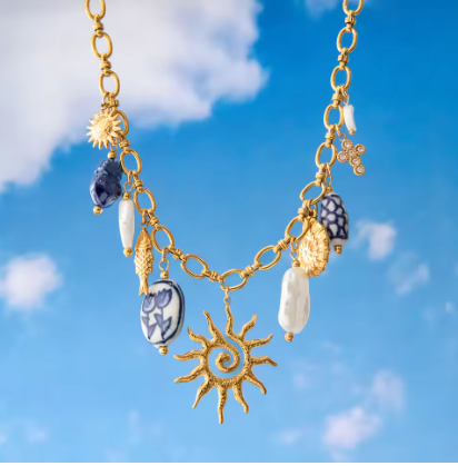 Collar Azul Caribe