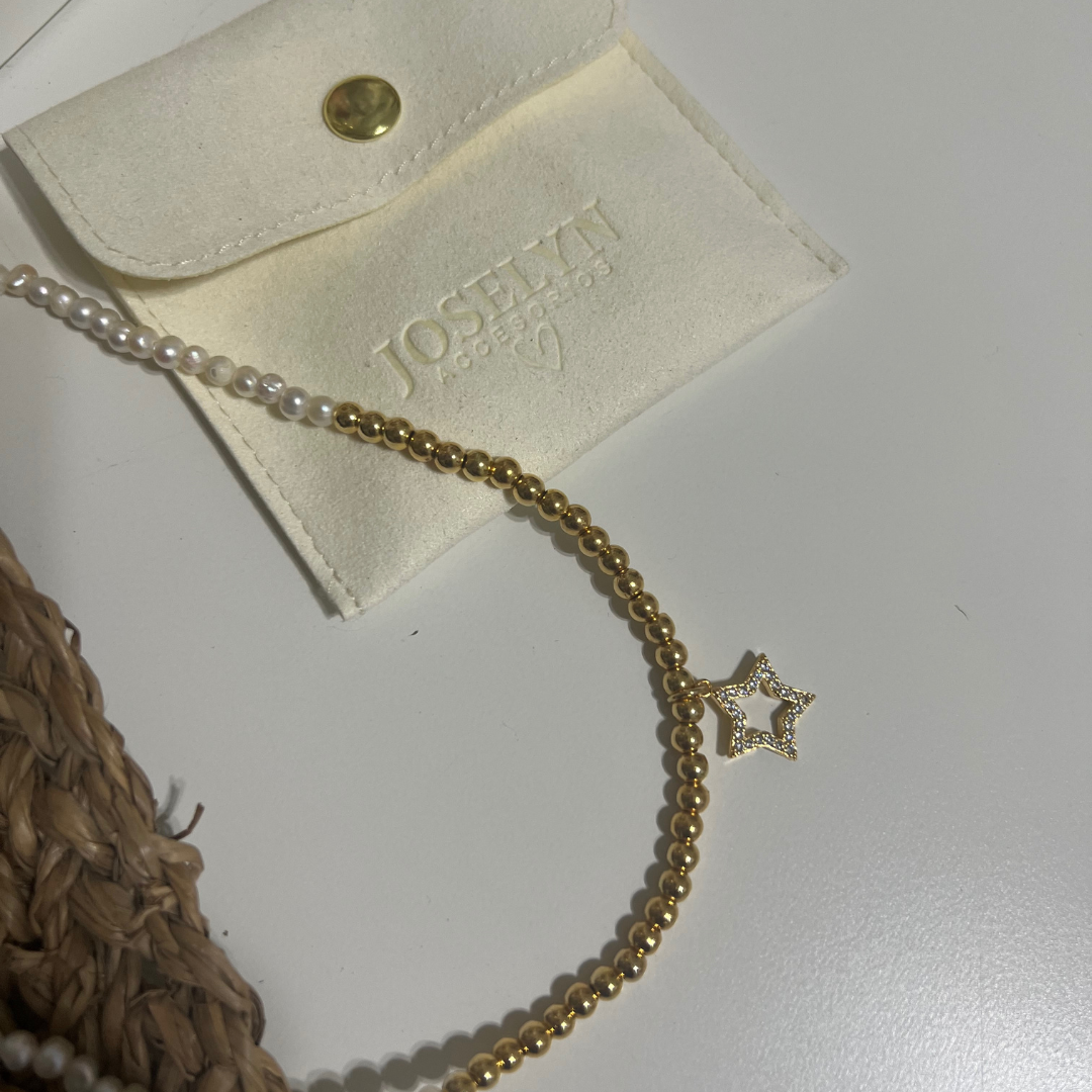 Collar Perla Dorada