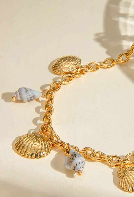 Collar tres Conchas y Caracoles