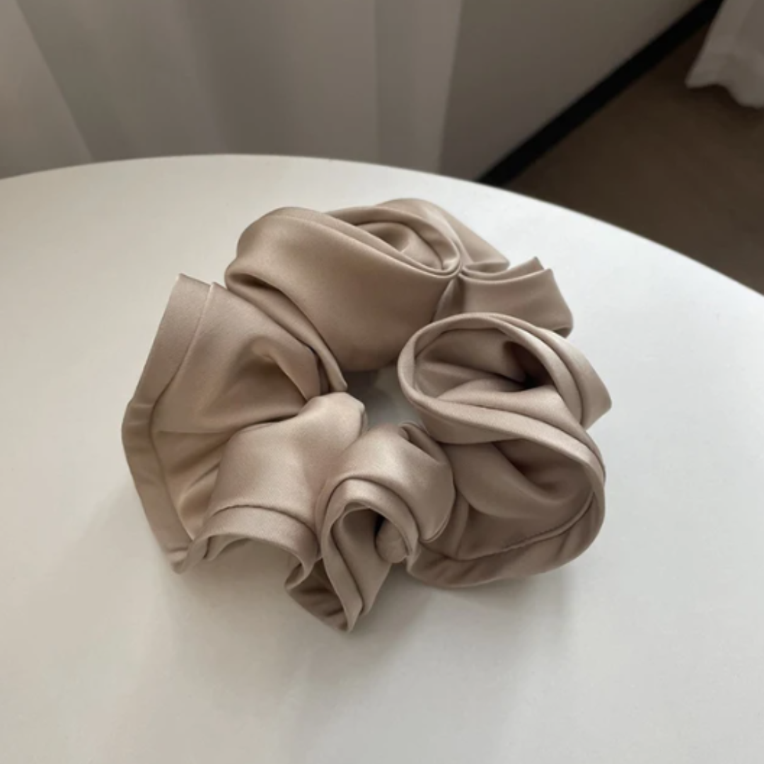 Scrunchies de Seda Para el Cabello