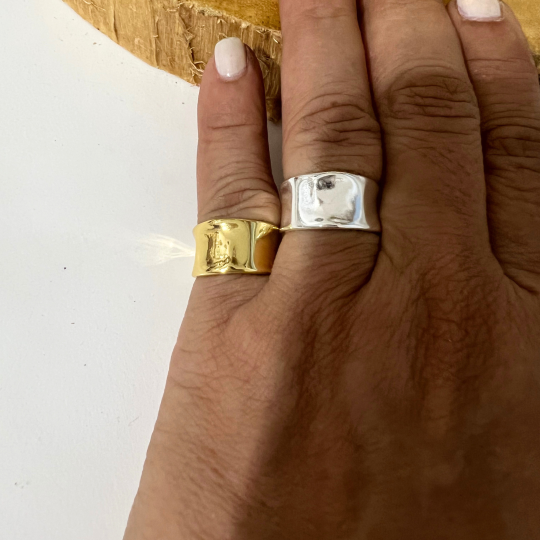 Anillo Geométrico Chato