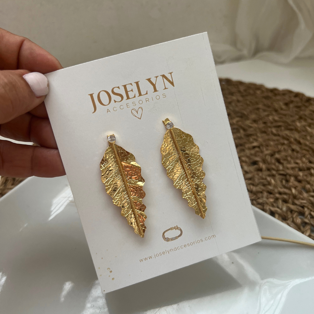 Aretes Hojas