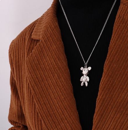 Cadena Oso con Letras