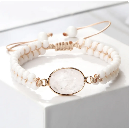 Pulsera de Piedra Blanca