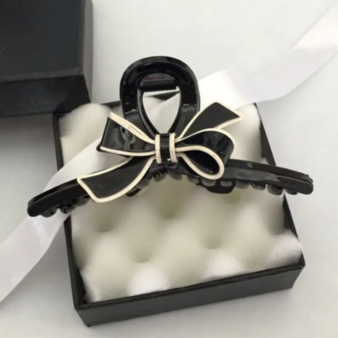 Pinza Lazo Negra Y Rosa