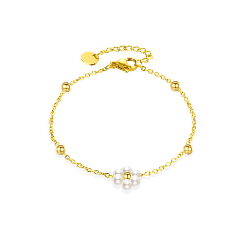 Collar y Brazalete Flores